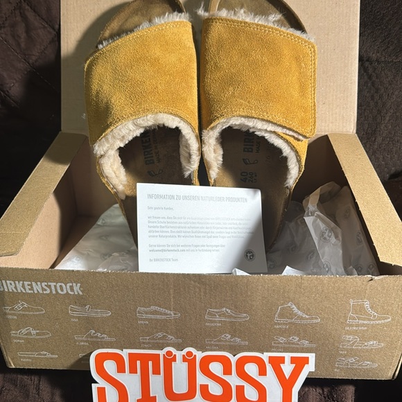 Birkenstock Stussy Solana sandals in Caramel 
Unisex size 9 women /7 in Men’s - Picture 12 of 13